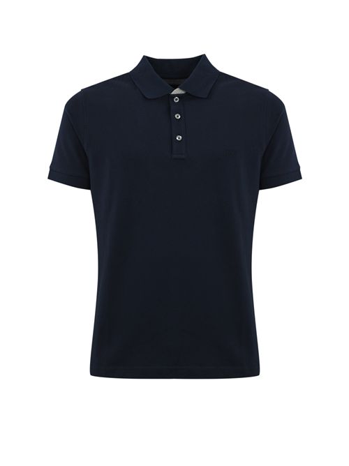 Polo in piquet stretch Blu